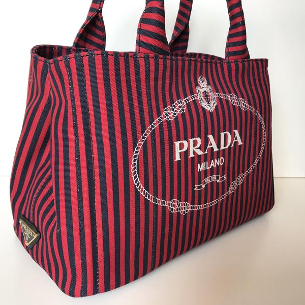 お洒落♪♪ PRADAプラダ トートバッグ コピー ボーダー 2WAY 1BG155